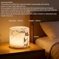 thumbnail image 7 of Marble Lamp Night Light Touch Bedside Table Lamp, Type-C Rechargeable Small Desk Bedside,  Natural Stone Accent Decor with 3 Way Dimmable Warm Glow,for Bedroom Living Room Desk Shelf, 7 of 7
