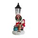 thumbnail image 1 of Adorno navideño luminoso, bolsa de regalo de Papá Noel, corona, estatua de gato con luz, obra de arte de gato, decoración navideña para festivales,, 1 of 9