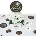 thumbnail image 6 of Big Dot of Happiness Just Engaged - Black and White - Engagement Party Giant Circle Confetti - Party Decorations - Large Confetti 27 Count, 6 of 7