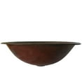 thumbnail image 3 of Novatto TCU-003AN Cordoba Rolled Drop-In Oval Copper Bathroom Sink with Antique Finish, 19-Inch Width, 3 of 4