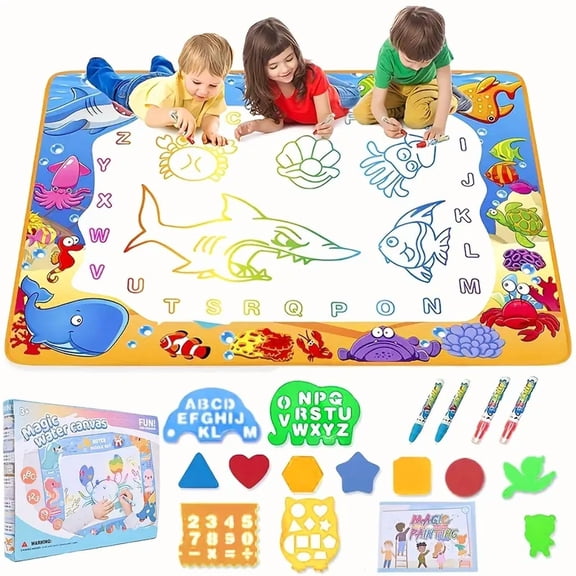 Chak’s Choice Water Doodle Pad, Kids Drawing Pad, Toddler Drawing and Writing Toys, Reusable Coloring Pad, Birthday Christmas Gift for 3 4 5 6 7 8 Years Old Boys and Girls