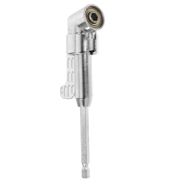 FUTUREORYY Perceuse à Angle Droit Polyvalente Rallonge de Perceuse Électrique Argent Lot de 1