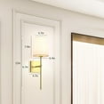 thumbnail image 7 of Gold Rechargeable Battery Operated Wall Sconce Set of 2 – Dimmable RGB Wireless Indoor Lamps with Remote Control, 5000mAh, 15 Color Options for Bedroom and Living Room Decor, 7 of 7