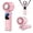 Pink, variant on Ice Cooling Handheld Fan, 199-Gear Wind Adjustment, TEC Ultra-Cooling, Ultra-Quiet Motor, Foldable & Hangable, 4000mAh Battery, 23H Runtime, 3 Colors (White)