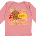 thumbnail image 4 of Inktastic My First Thanksgiving with Turkey and Leaves Boys or Girls Long Sleeve Baby Bodysuit, 4 of 5