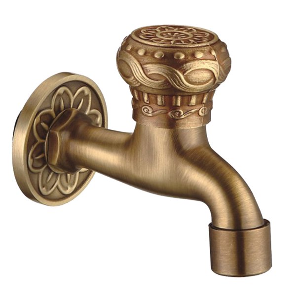 Grifo de Agua Baoblaze Del Fregadero Amarillo Del Oro Montado En Pared