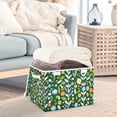 thumbnail image 3 of Yayeee Collapsible Cube Storage Bin with Lid Fabric Closet Decorative Basket with Handles, Flourish Flowers Pattern, 3 of 7