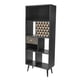 thumbnail image 1 of Librero Top Living Moderno con Estantes Cajón y Puerta Negro con Detalles Café, 1 of 8