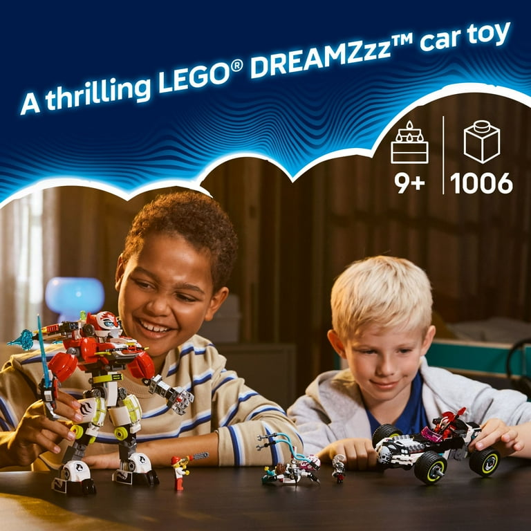 LEGO DREAMZzz Cooper's Tiger Mech & Zero's Hot Rod Car Toy