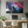 thumbnail image 2 of SEANATIVE Galaxy Wolf Tapestry for Room Decor Small Tapestries Wall Hanging Tapestry for Bedroom Aesthetic Living Room Dorm Party Decoration,36x24 Inches, 2 of 6