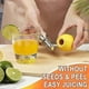 thumbnail image 4 of Stainless Steel Manual Lemon Juicer Squeezer, Easy Squeeze Small Hand Juicer and Reamer, Hand Citrus Juicer and Lemon Pourer, Screw Limes squeezer, 4 of 5