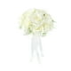 thumbnail image 2 of Ramo de rosas artificiales, ramo de novia con cinta de seda, de novia para decoración de aniversario de boda., 2 of 9