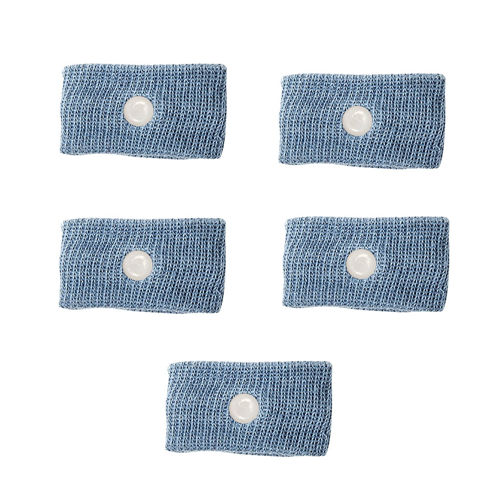 5pcs Elastic Fabric Anti-nausea Wristband Anti Seasick Carsick Elastic Bracelet Travel Supplies, Light Blue