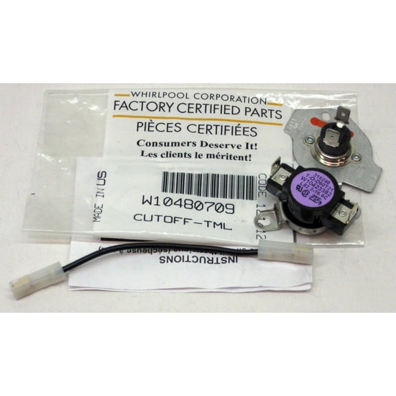 Whirlpool Genuine OEM Kenmore Dryer Thermostat Kit W10480709 280010 PS3508094