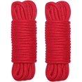 thumbnail image 1 of Soft Cotton Rope Cord, 2PCS 10 M/33 Feet 8 MM All Purpose Rope Craft Rope Thick Cotton Twisted Cord (Red)by Torubia, 1 of 7