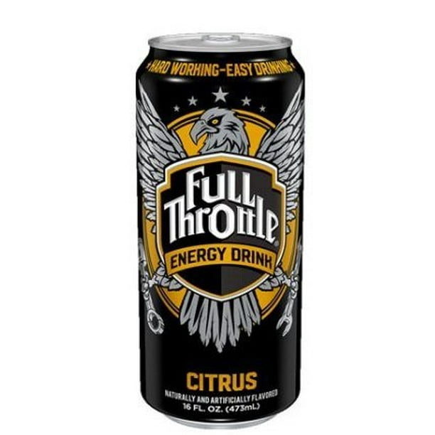 Full Throttle Energy Drink Citrus, 16 oz. Cans (Pack of 16)