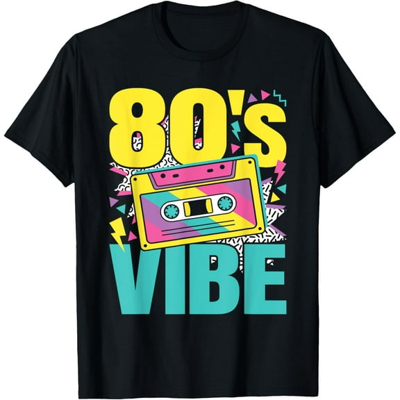 Exquisite and comfortable-Funny 80's Vibe 80s Outfit Retro Party Men Women Kids T-Shirt