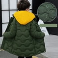 thumbnail image 5 of Mercatoo Windproof Warm Winter Coat for Boys Zip Up Button Quilted Padded Long Puffer Jacket Teen Cold Weather Proof Outerwear, 5 of 9