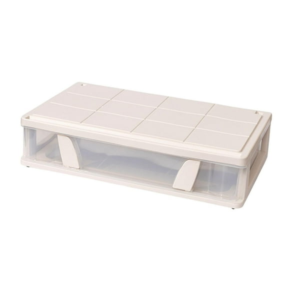 simhoa Container Closet Organizer Space Saving Stacking Portable under Bed Storage Box B