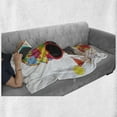 thumbnail image 6 of Crazy Soft Flannel Fleece Throw Blanket, Tropical Vacation Themed Dog Flip Flops Sunglasses and Cocktail Exotic Bulldog Pet, Cozy Plush for Indoor and Outdoor Use, 60" x 80", Multicolor, by Ambesonne, 6 of 6