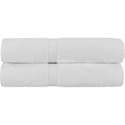 Baltic Linen Chelsea 100% Turkish Cotton Hotel Jumbo Bath Sheets 39 X 60-inch White 2 Pack