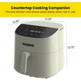 thumbnail image 5 of Nuwave Air Fryer Plus, 8QT Airfryer Smart Digital Touchscreen and 50°F~400°F in Precise 5°, 5 Cook Functions, 100 Presets & 50 Memory, Powerful 1800W for Quick and Easy Meals, Cream, 5 of 12