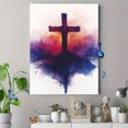 thumbnail image 4 of Qisvanset 12x16 Inch Cross Jeremiah Canvas Wall Art, Boho Bible Verse Art Minimalist Religious Home Gift, 4 of 8
