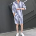 thumbnail image 2 of Conjunto de pantalones cortos para hombre, ropa de trabajo, sudaderas, chándal suave, novedad en camisetas y tops, conjuntos de camisetas y pantalones cortos para hombre, moda para hombre 2024 XL, 2 of 5