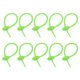 thumbnail image 1 of 20Pack 5" Bridas de Silicona Reutilizables, Organizadores de Cintas de Alambre, Verde, 1 of 6