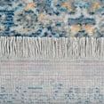 thumbnail image 5 of RUGSOTIC CARPETS Machine Woven Crossweave AREA RUGS - 2'6''x9'10'', Runner,Gray Blue,Classic Oriental Traditional , Low Pile Machine Made Area Rugs for Living Room, Bed Room (M00100), 5 of 9