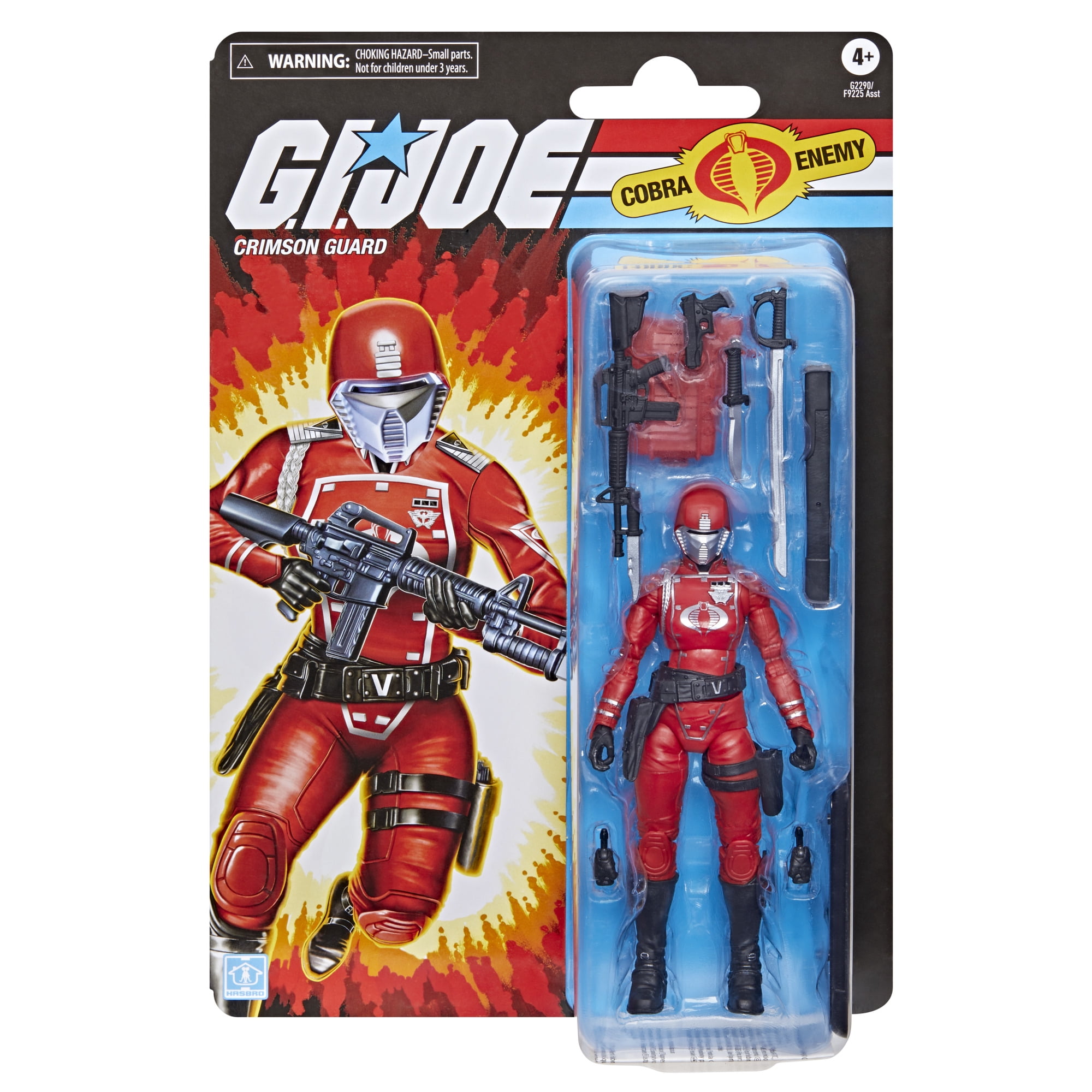 G.I. Joe Classified Series Retro Cardback, Crimson Guard, 6” Action Figure