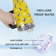 thumbnail image 4 of Bee 40 Oz Tumbler With Handle and Straw - Yellow Cup Water Bottle Drinking Glass, Gifts for Women Girls Bee Lovers, Accessories Stuff for Christmas Birthday, 4 of 6