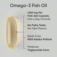 thumbnail image 3 of Sports Research® Triple Strength Omega 3 Fish Oil 1250mg Wild Alaska Pollock Burpless (90 Softgels), 3 of 8