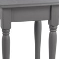 thumbnail image 3 of Square Wooden Accent Table with Open Shelf and Turned Legs, Gray - Saltoro Sherpi, 3 of 5