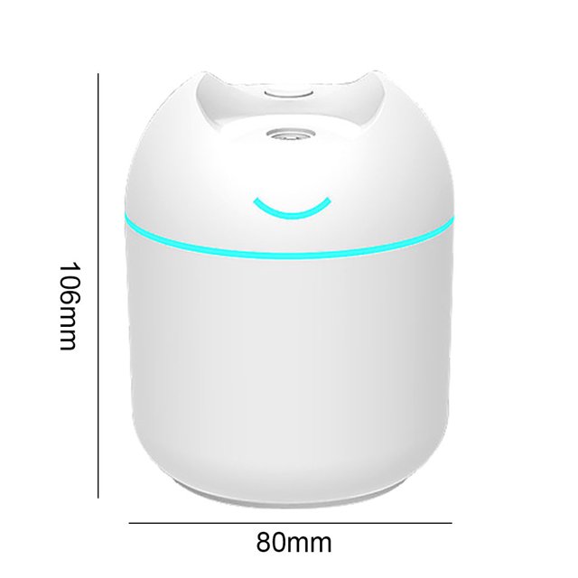 Mini humidificador de aire, difusor USB para el hogar, coche, pulverizador, generador de niebla (blanco) Ndcxsfigh Libre de BPA