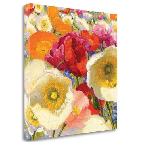 Tangletown Art, 35 x 35 "Sunny Abundance II " by Shirley Novak, Gallery Wrap Can