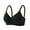 Black, variant on Women Seamless Wireless Bra Soft Support Non Padded Solid Color Comfortable Everyday Wear Lightweight Bralette for Sleep Lounge and Daily Use