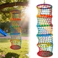 thumbnail image 4 of golytefs Kids Safety Rope Ladder Net Polyester Rope Ladder Load Safety Protection 31.5x31.5x78.74in Climbing Safety Net for Treehouse Backyard Monkey Bars (5 Tiers), 4 of 8