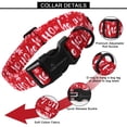 thumbnail image 3 of Collar para perro, diseño navideño, algodón, ajustable, 40,6 a 60 cm, 3 of 5