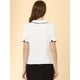 thumbnail image 3 of INSPIRE CHIC Blusa De Chifón Con Botones De Manga Corta Y Cuello Peter Pan Para Mujer Blanco XS, 3 of 5