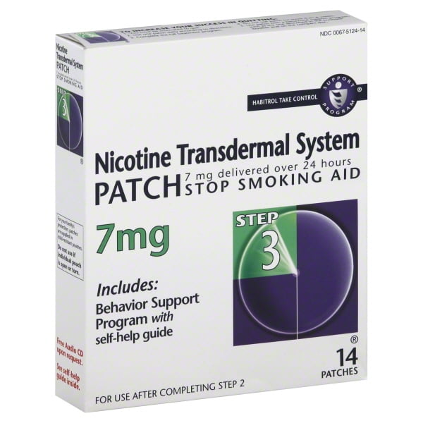Novartis Nicotine Transdermal System Patch 7 mg [Step 3] 14 patches