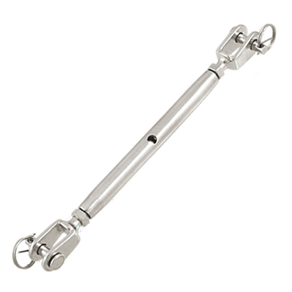 MarineNow Jaw Jaw Closed Body Marine Turmbuclke Rigging Screw 316 Stainless Steel Pick Size and Pack Quantity (10mm 3/8", 01-Pack)