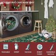 thumbnail image 4 of Christmas Door Mat, Nonâ Velvet Welcome Rug, Santa Reindeer Printed Floor Mat for Entryway Indoor Holiday Home Decor, 4 of 6