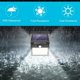 thumbnail image 3 of Outdoor Solar Lights with Motion Sensor, 100LED-1000Lumen Waterproof Wall Light, 1200mAh Solar Powered LED for Garden Pathway, 3 of 4