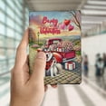 thumbnail image 4 of Be My Valentine's Siberian Husky Truck Full of Love Flower Balloon Travel Passport Wallet Husky Dog Lover Gifts PU Leather Passport Holder Cover - 02029, 4 of 5