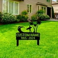thumbnail image 3 of Handmadetneonsign Custom Outdoor Memorial Surfer Metal Sign With Stakes, Surfer Name Metal Sign, 3 of 4