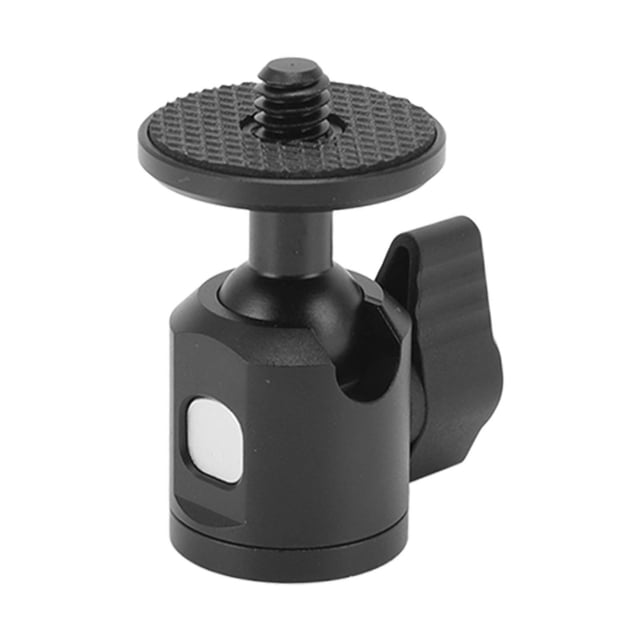 Soporte De Zapata Caliente Para Cámara, Mano De Obra CNC Durable 1/4 Tornillo Mini Cabeza De Bola De Trípode Aleación De Aluminio Para Luz De Video LED ANGGREK Como se muestra en la descripción