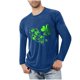 thumbnail image 1 of Blusas y camisas de manga larga con cuello redondo para hombre, deportivas, fitness, hogar, pijamas navideños estampados, camiseta de manga larga con cuello redondo, blusa de poliéster para hombre, 1 of 3