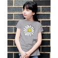 thumbnail image 2 of Daisy Hand Drawn Doodle T-Shirt Juniors -Image by Shutterstock,  x-Large, 2 of 4