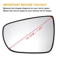 thumbnail image 3 of Reemplazo de vidrio de espejo retrovisor del lado izquierdo del conductor Unique Bargains, vidrio calefaccionado blanco con respaldo, se adapta a KIA Carens, 3 of 6